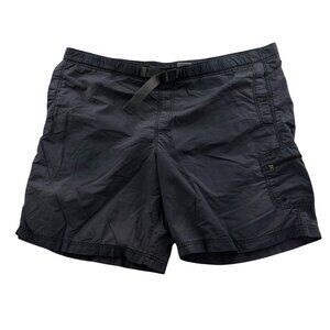 Columbia Mens Cargo Shorts XXL Black Nylon Swimwear Omni-Shade Outdoors Casual